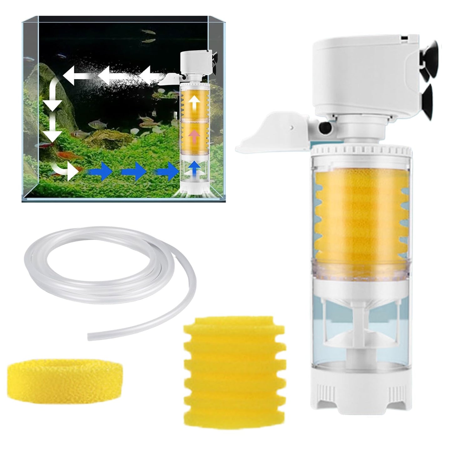 Filtro Eléctrico Silencioso para Acuario