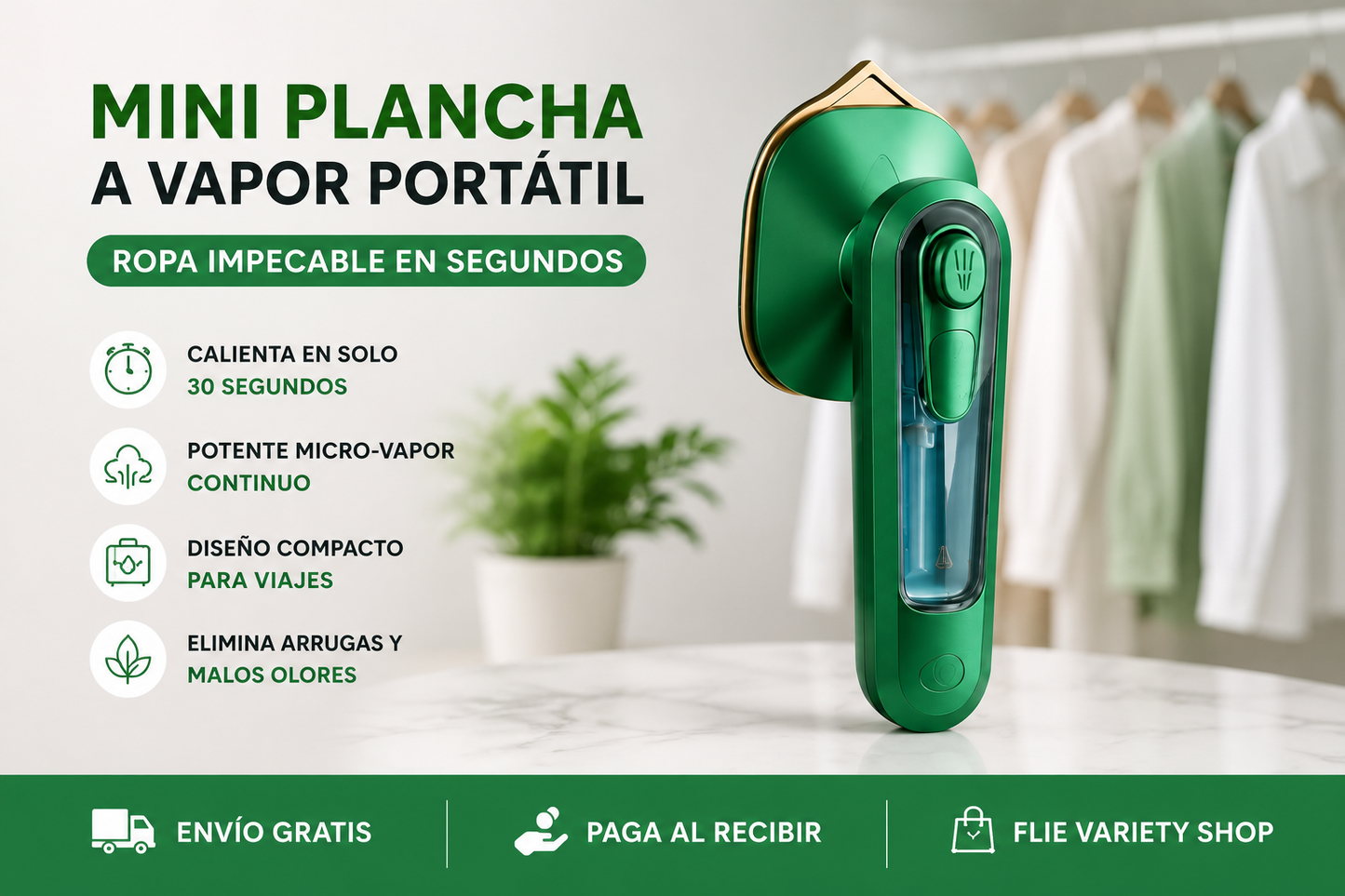 Mini plancha viajera portátil